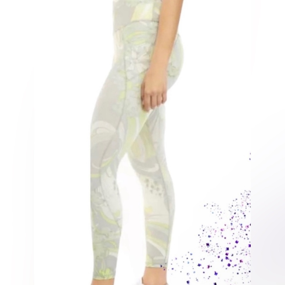 Free People Movement Small Bright Lime Green Workout Pants NWT